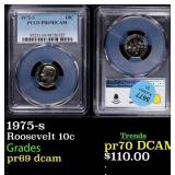 1975-s Proof Roosevelt Dime 10c pr69 dcam PCGS