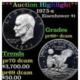 ***Auction Highlight*** 1973-s Proof Eisenhower Do