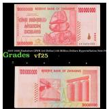 2007-2008 Zimbabwe (ZWR 3rd Dollar) 100 Million Do