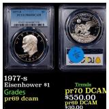1977-s Proof Eisenhower Dollar $1 pr69 dcam PCGS