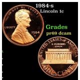 1984-s Proof Lincoln Cent 1c Grades GEM++ Proof De