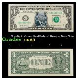 Novelty Joe Biden 2017A $1 Federal Reserve Note $1
