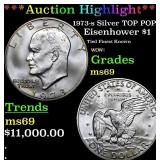 ***Auction Highlight*** 1973-s Silver Eisenhower D