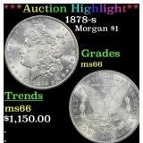 ***Major Highlight*** 1878-s Morgan Dollar $1 ms66