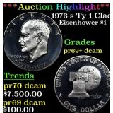 ***Auction Highlight*** 1976-s Ty 1 Clad Proof Eis