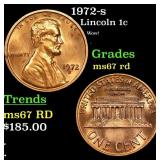 1972-s Lincoln Cent 1c Grades GEM++ Unc RD