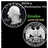 1979-s Proof Washington Quarter 25c Grades GEM++ P