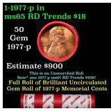 BU Shotgun Lincoln 1c roll, 1977-p 50 pcs Dunbar W