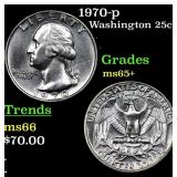 1970-p Washington Quarter 25c Grades GEM+ Unc