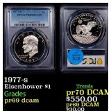 1977-s Proof Eisenhower Dollar $1 pr69 dcam PCGS