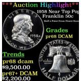 ***Major Highlight*** 1958 Proof Franklin Half Dol