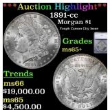 ***Major Highlight*** 1891-cc Morgan Dollar $1 ms6