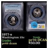1977-s Proof Washington Quarter 25c pr69 dcam PCGS