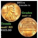 1971-s Lincoln Cent 1c Grades GEM++ Unc RD