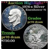 ***Auction Highlight*** 1974-s Silver Proof Eisenh