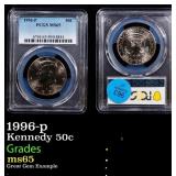 1996-p Kennedy Half Dollar 50c ms65 PCGS