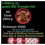 BU Shotgun Lincoln 1c roll, 1984-p 50 pcs Dunbar W