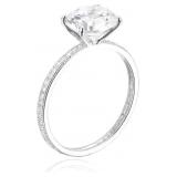 Decadence Sterling Silver Round Cut Engagement RIn