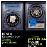 1978-s Proof Kennedy Half Dollar 50c pr69 dcam PCG