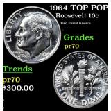 1964 Proof Roosevelt Dime TOP POP! 10c Graded pr70