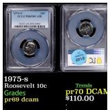 1975-s Proof Roosevelt Dime 10c pr69 dcam PCGS