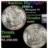 ***Major Highlight*** 1886-s Morgan Dollar $1 ms65