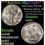 ***Major Highlight*** 1942-p Walking Liberty Half