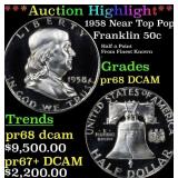 ***Major Highlight*** 1958 Proof Franklin Half Dol