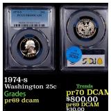 ***Auction Highlight*** 1974-s Proof Washington Qu
