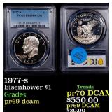 1977-s Proof Eisenhower Dollar $1 pr69 dcam PCGS
