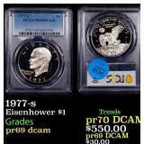 1977-s Proof Eisenhower Dollar $1 pr69 dcam PCGS