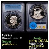 1977-s Proof Eisenhower Dollar $1 pr69 dcam PCGS