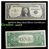 1957B $1 Blue Seal Silver Certificate Grades Selec