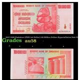 2007-2008 Zimbabwe (ZWR 3rd Dollar) 100 Million Do