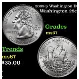2009-p Washington DC Washington Quarter 25c Grades