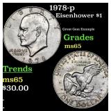 1978-p Eisenhower Dollar $1 Grades GEM Unc