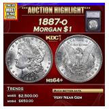 ***Auction Highlight*** 1887-o Morgan Dollar $1 ms