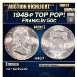 ***Major Highlight*** 1948-p Franklin Half Dollar