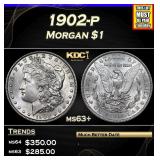 1902-p Morgan Dollar $1 Grades Select+ Unc