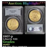 ***Major Highlight*** 1907-p Gold Liberty Double E