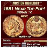 ***Major Highlight*** 1881 Indian Cent Near Top Po