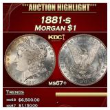***Major Highlight*** 1881-s Morgan Dollar $1 ms67