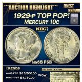 ***Major Highlight*** 1929-p Mercury Dime TOP POP!