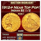 ***Major Highlight*** 1912-p Gold Indian Quarter E