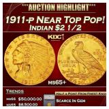 ***Major Highlight*** 1911-p Gold Indian Quarter E