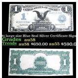 1899 "Black Eagle" $1 large size Blue Seal Silver