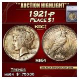 ***Major Highlight*** 1921-p Peace Dollar $1 ms64