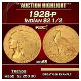 ***Major Highlight*** 1928-p Gold Indian Quarter E