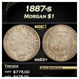 1887-s Morgan Dollar $1 Grades Select+ Unc