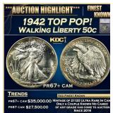 ***Major Highlight*** 1942 Proof Walking Liberty H